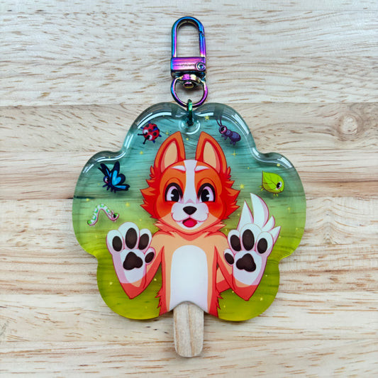 Paw-psicle Keychain